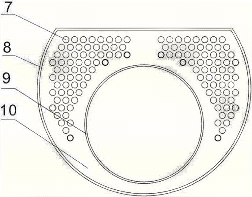Boiler with concentric-truncated-circle reburning chamber
