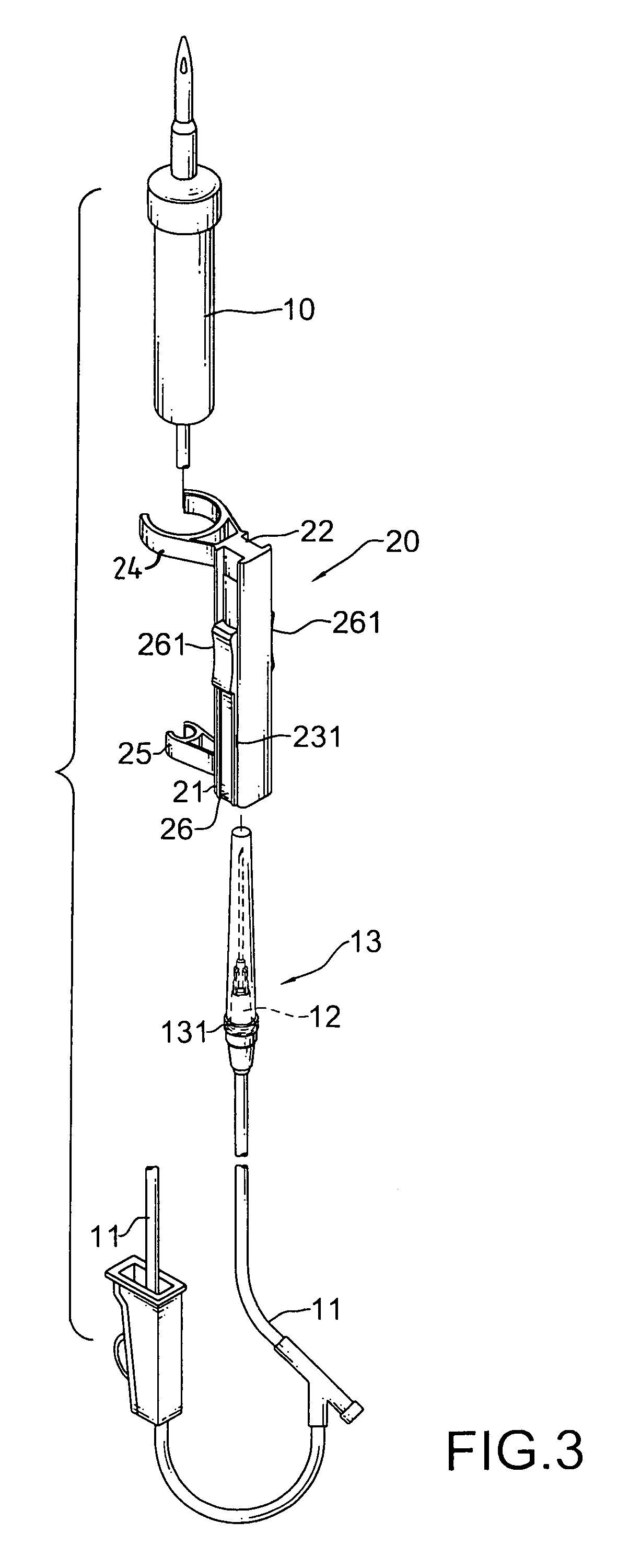 Safety receptacle for a needle of an intravenous drip assembly