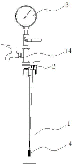 Dam seepage pressure measuring device
