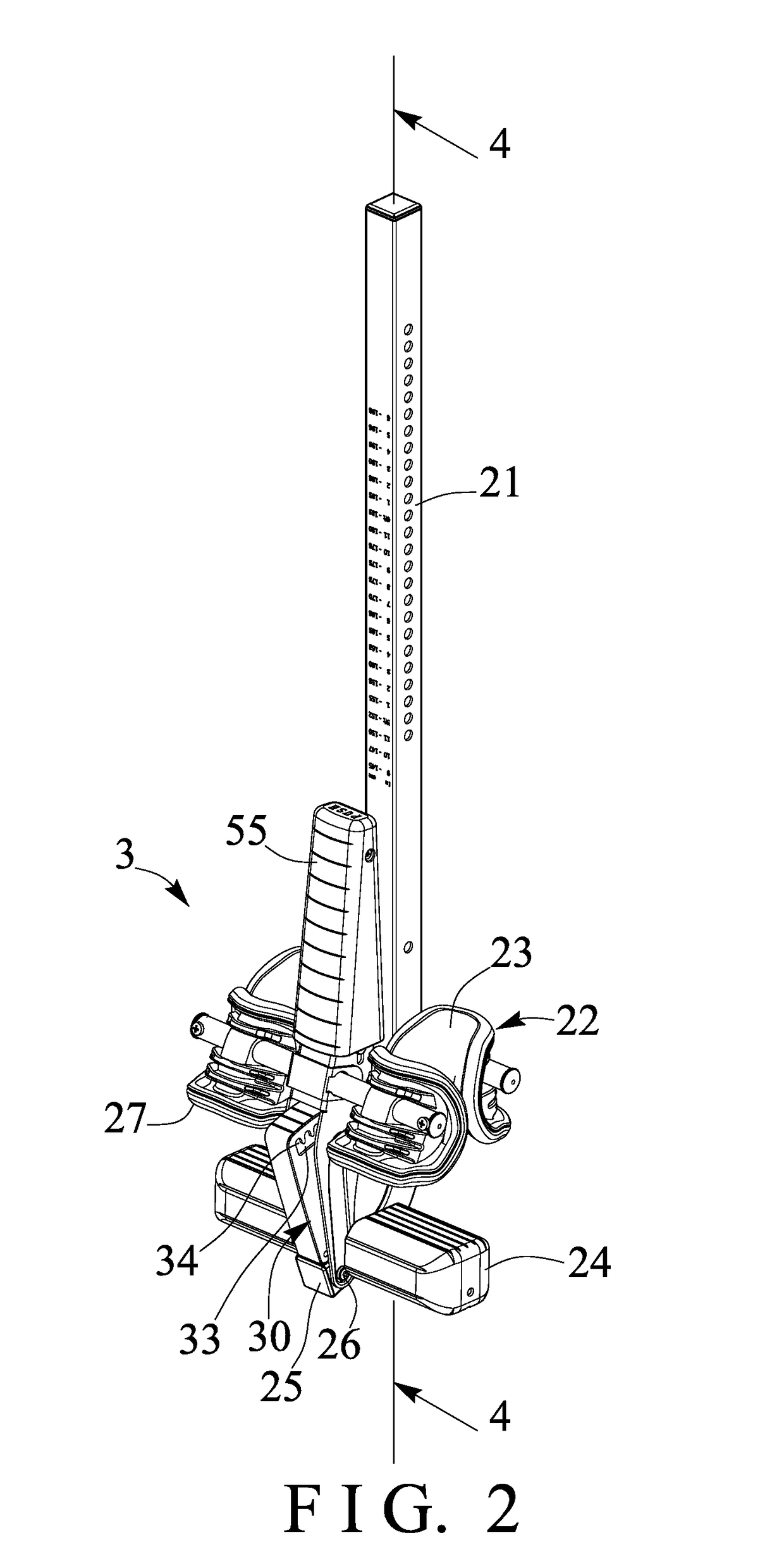 Tilting inversion exerciser having safety foot retaining device