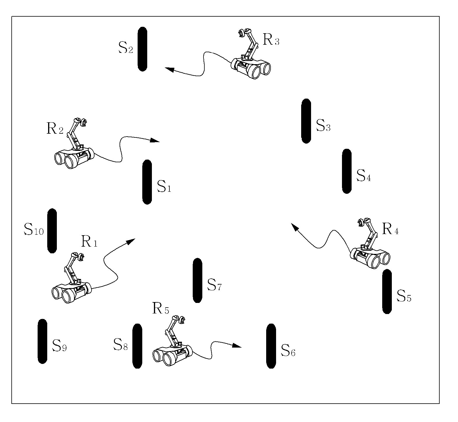 Swarm robot and sweeping method using swarm robot