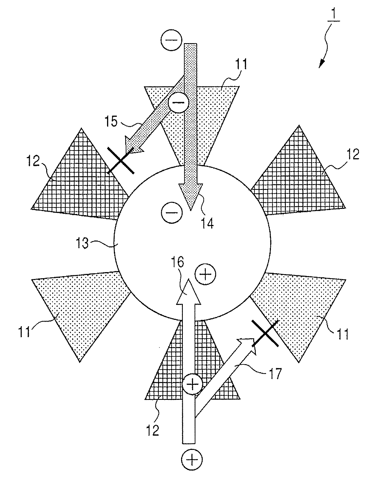 Nano-particle light emitting material, electric field light emitting diode and ink composition each using the material, and display apparatus