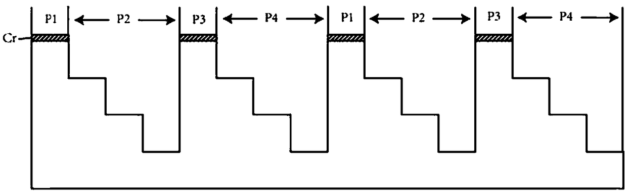 Fabrication method of large aperture thin film diffraction element with high diffraction efficiency