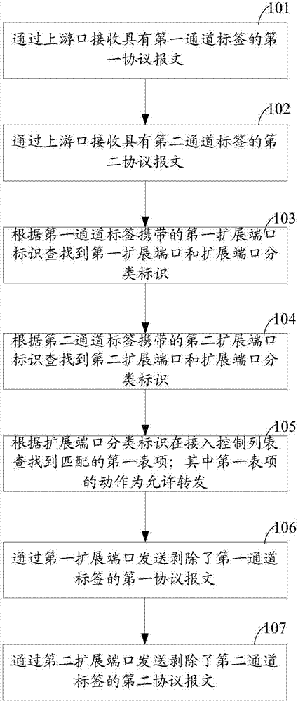 Protocol message forwarding method and device