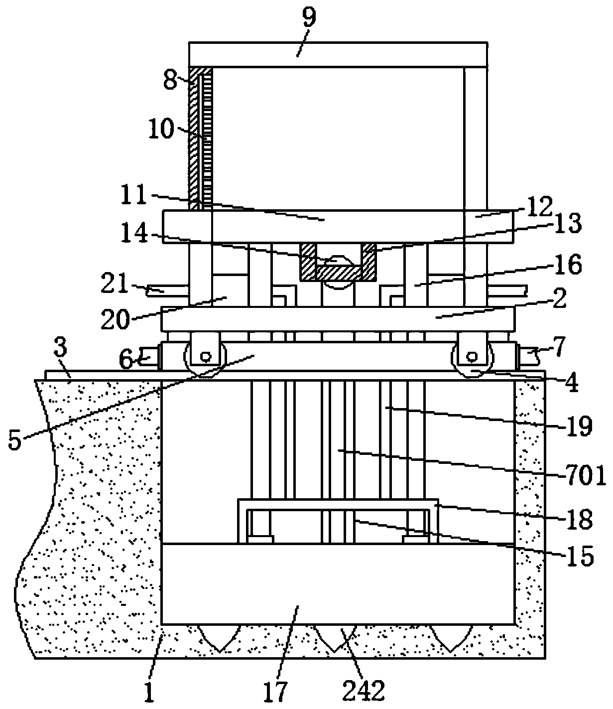 Wall connecting machine for building construction