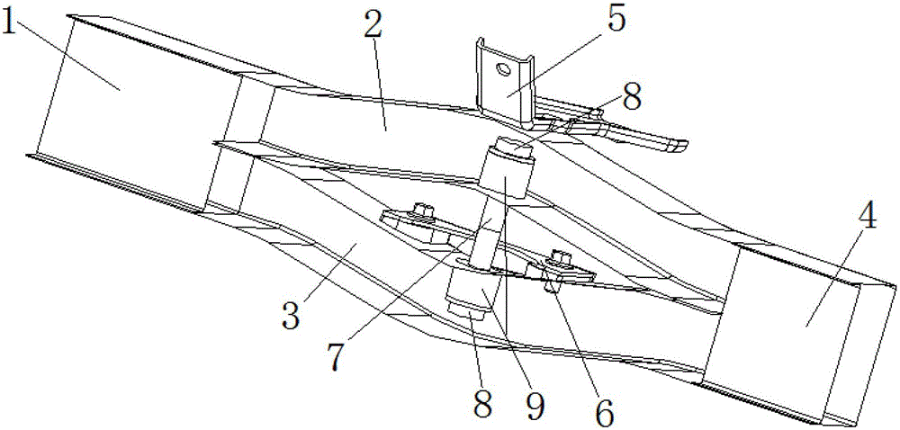 A front longitudinal beam structure