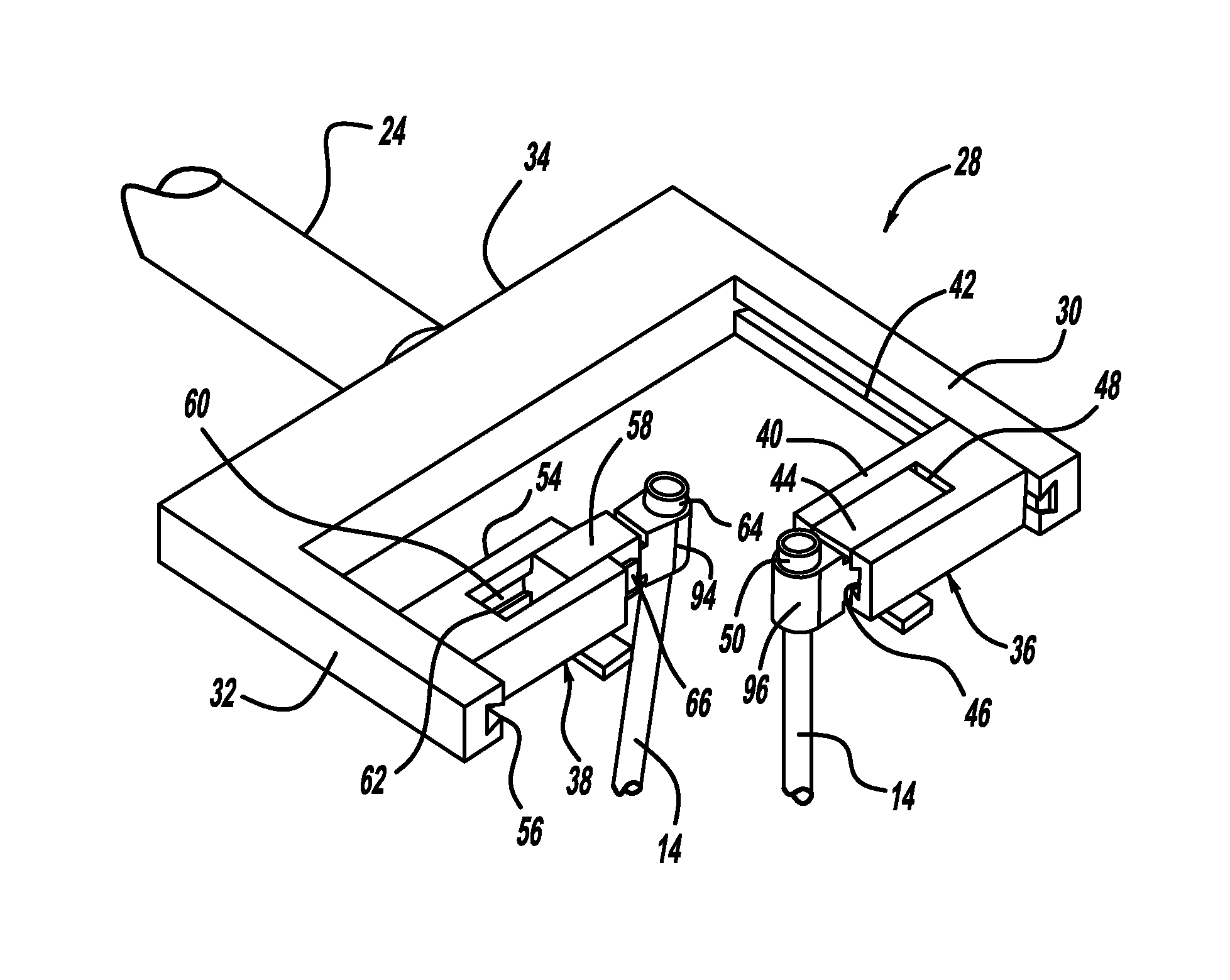Robotic surgical device implant system