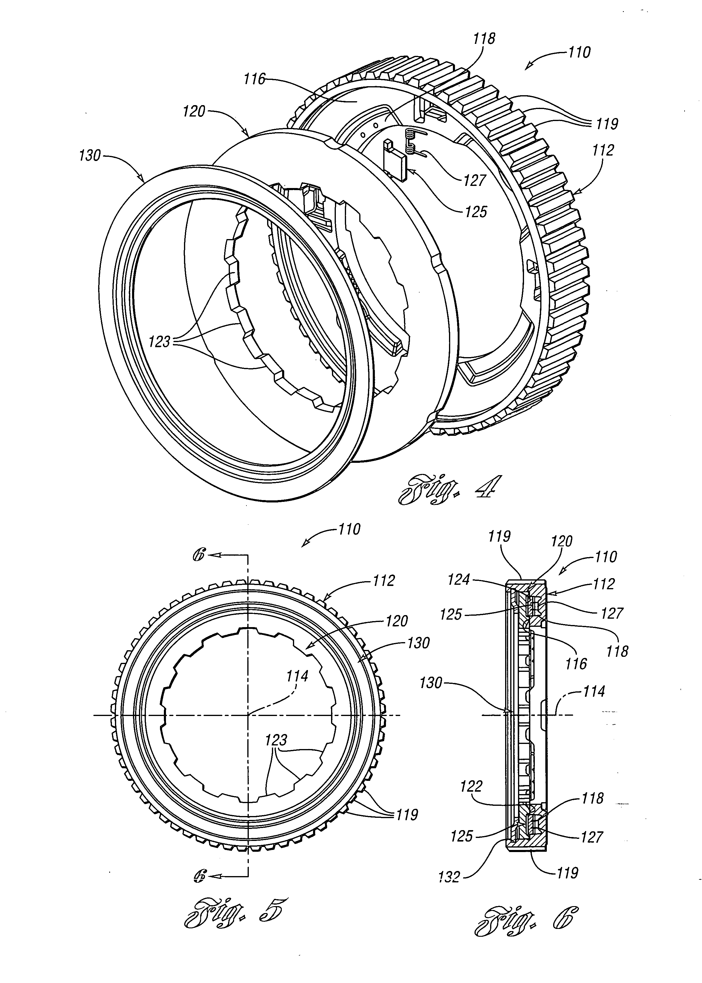 Overrunning coupling assembly having improved shift feel and/or noise reduction