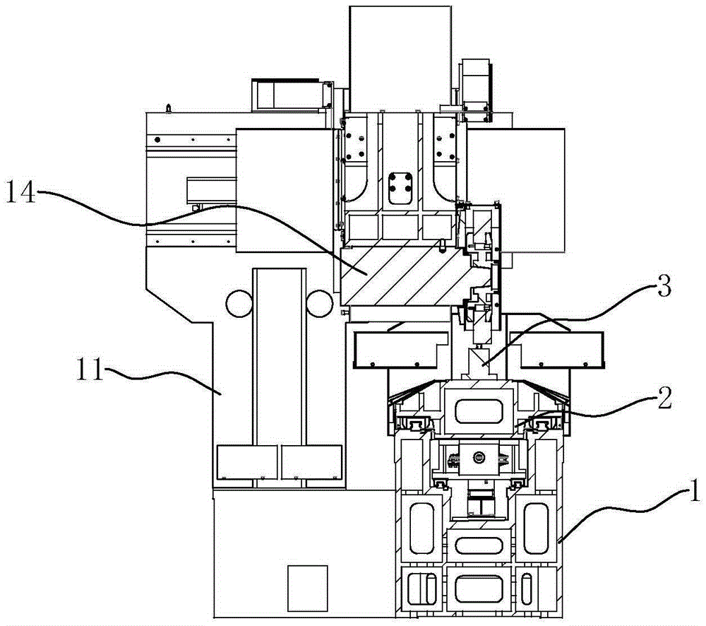 Precise composite molding grinding machine for numerical control linear guide rail