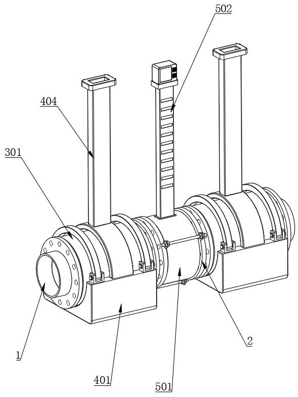 Oil pipe protection device