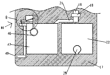 Ecological rainwater storage system achieving automatic flow distributing
