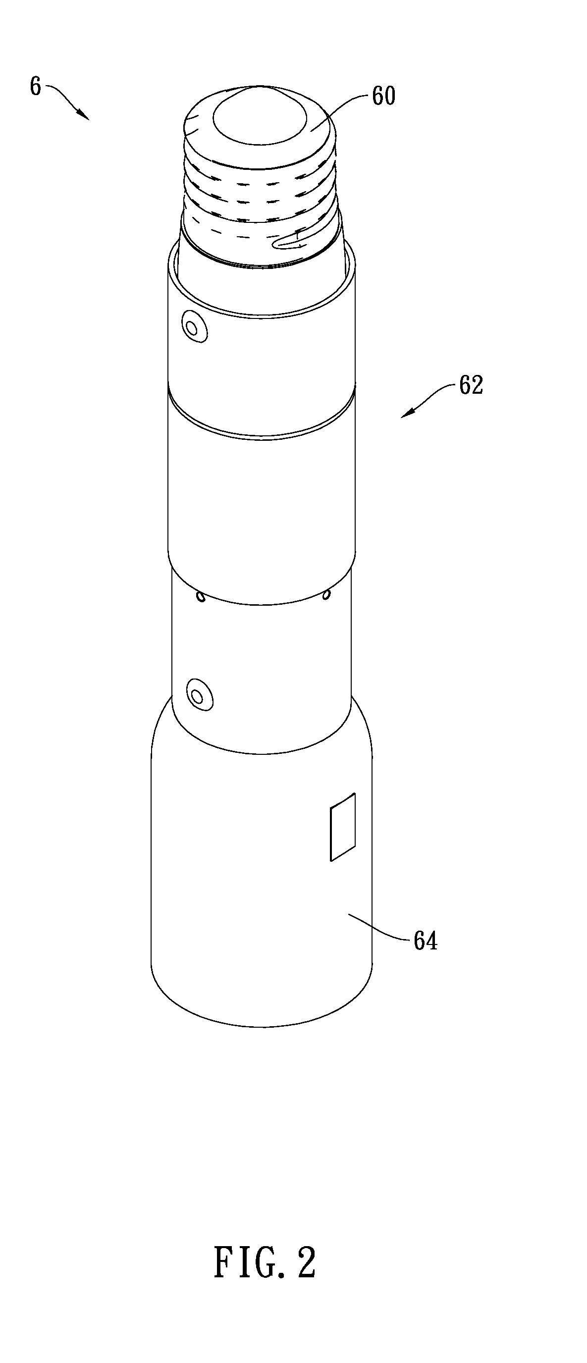 Telescopic device for securing lamp to socket