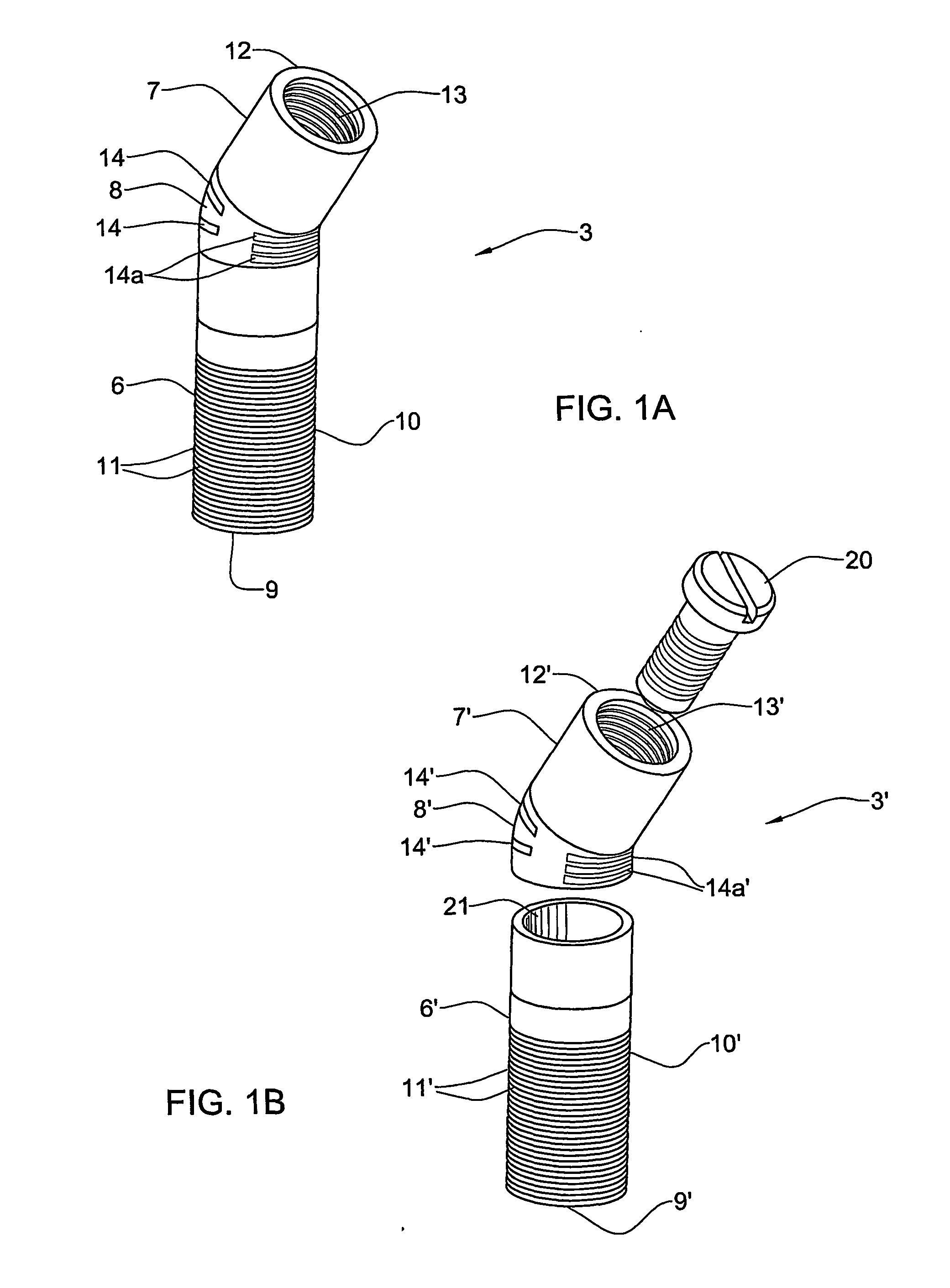 Implant having integral flexible abutment portion and method for use thereof