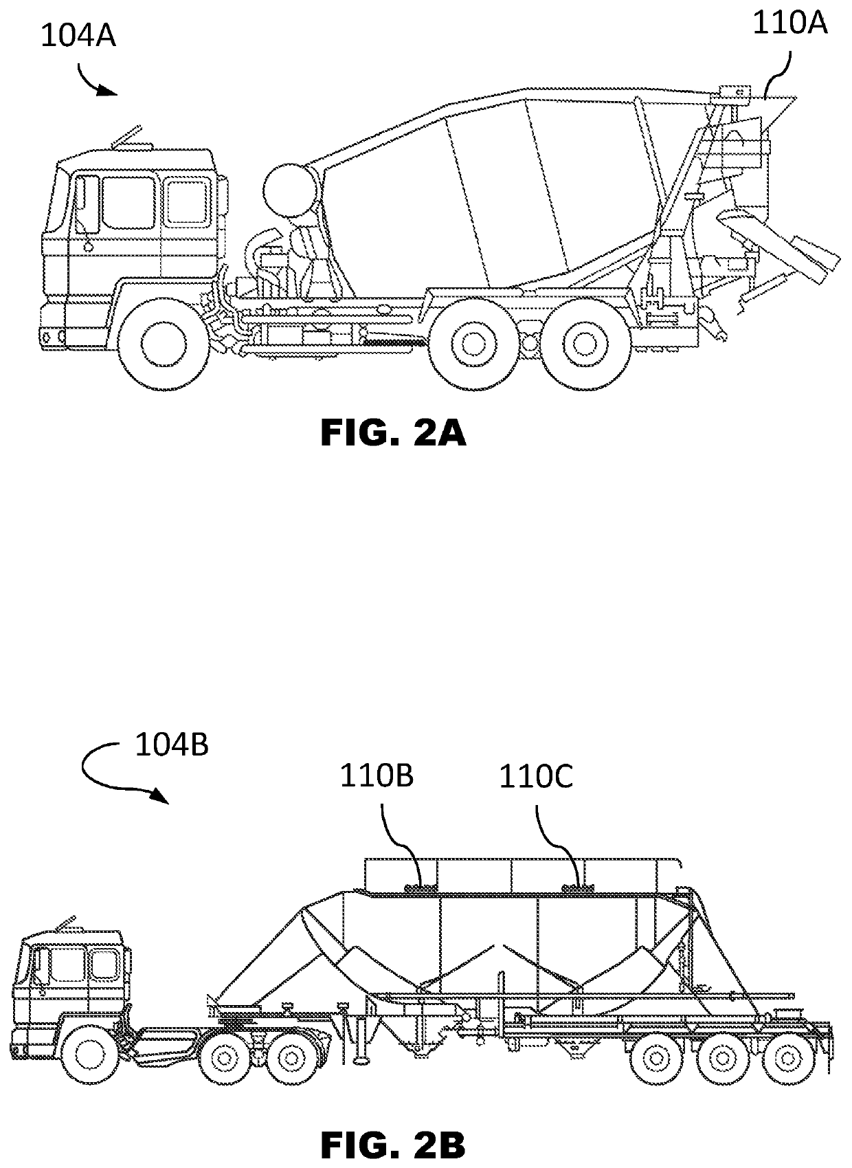Alignment system and method for a concrete truck at a concrete plant or a cement tanker at a cement loading station