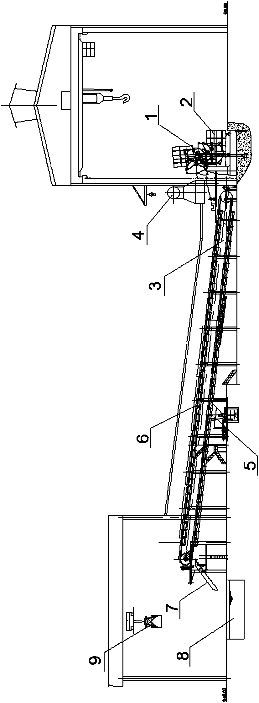 Stainless steel slag granulating device and method