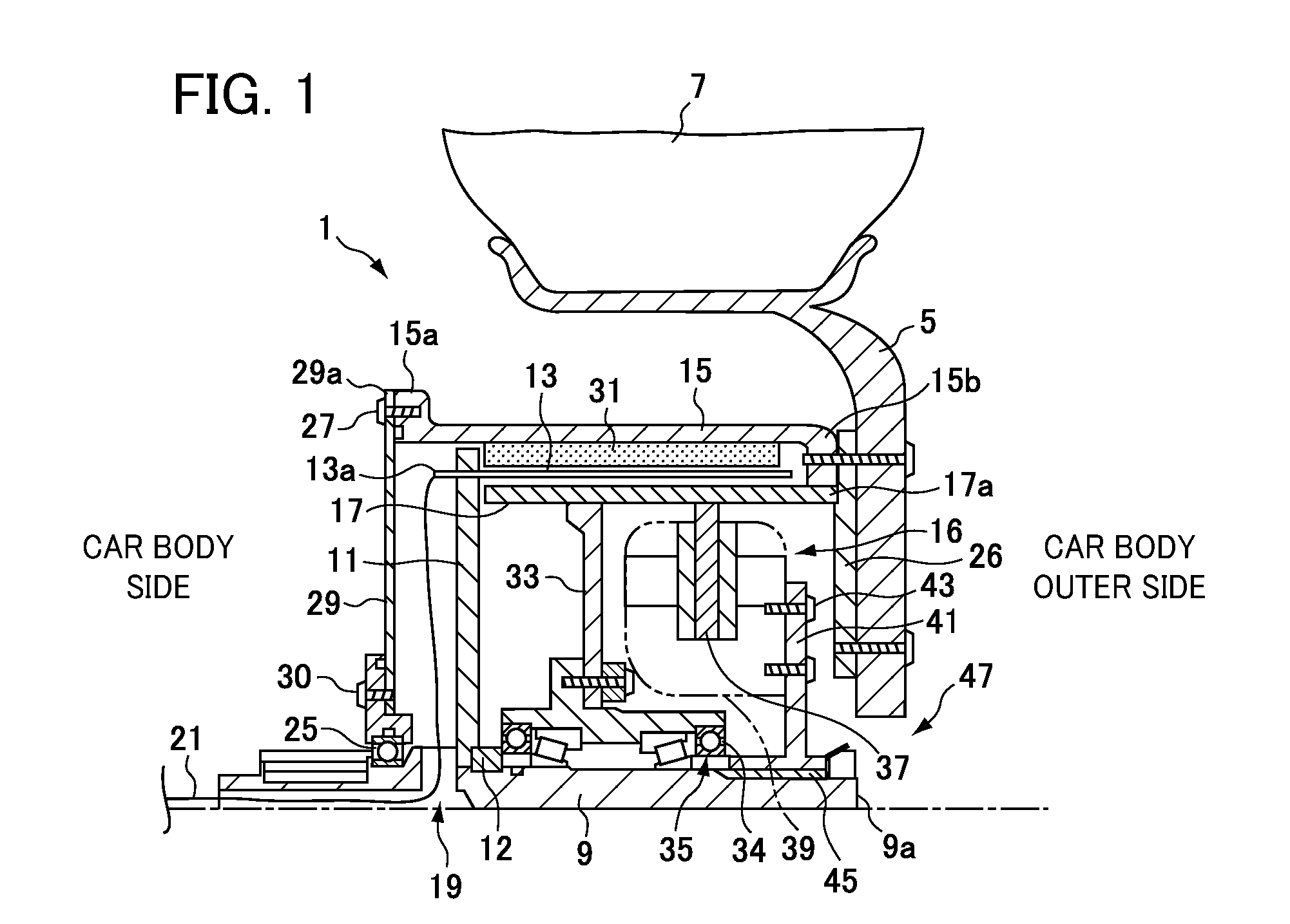 In-wheel motor and electrically driven vehicle