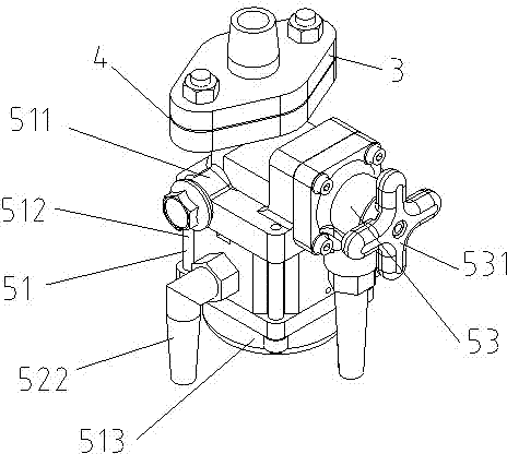 Automatic drainage device of rail vehicle air pipeline system