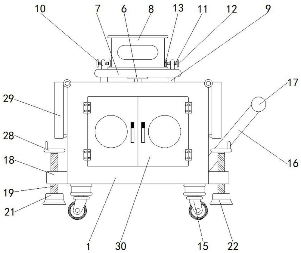 Intelligently-adjustable display supporting table for construction cost and adjusting method of intelligently-adjusted display supporting table