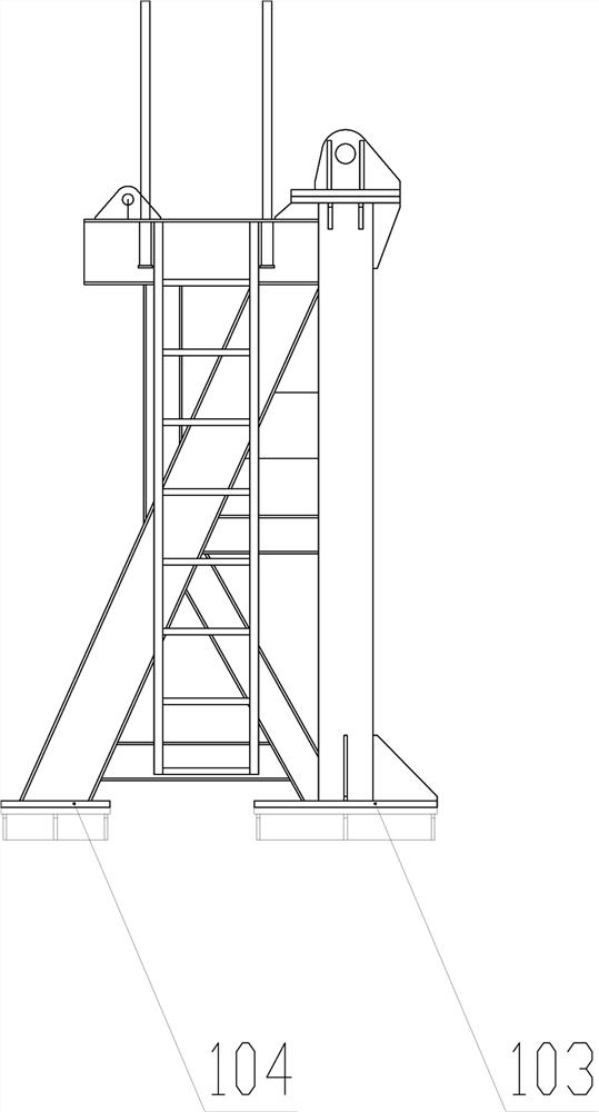 Ocean workover rig derrick structure and mounting method thereof