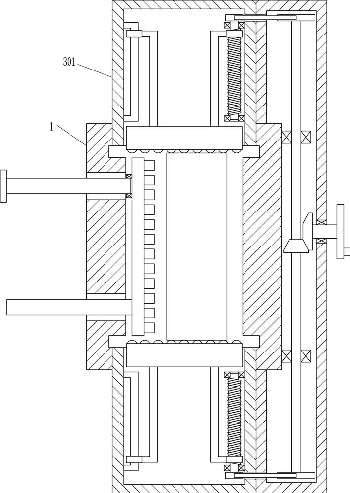 A wall-mounted plank side grinding equipment