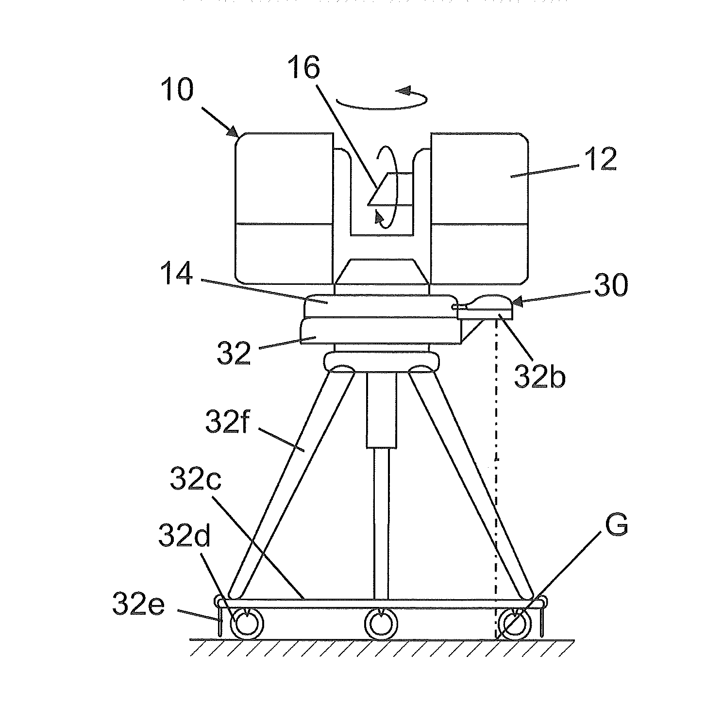 Device for optically scanning and measuring an environment