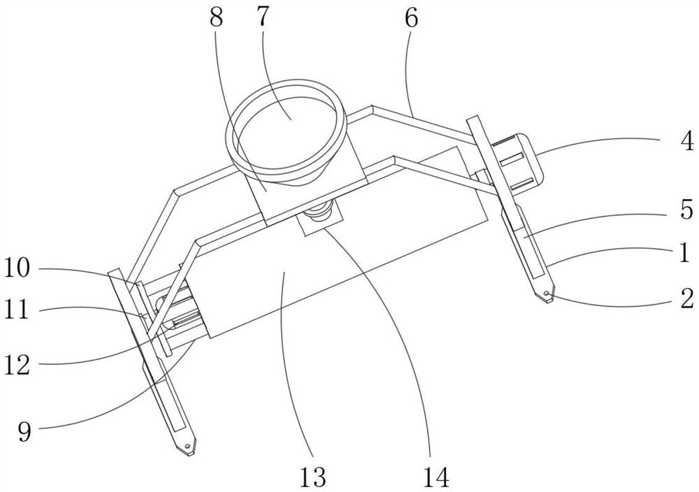 Aerated concrete brick material mixing device