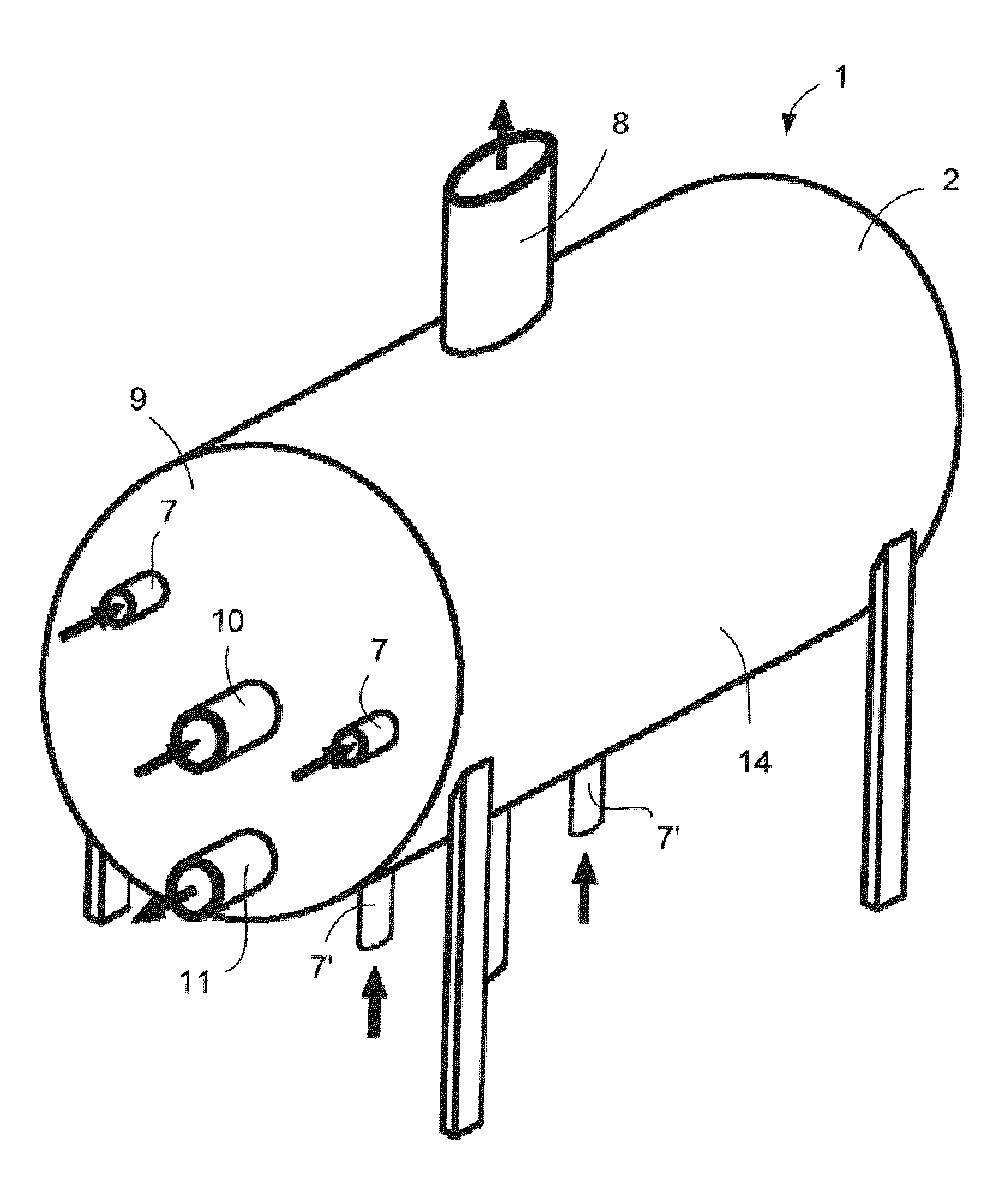 Device for separating droplets