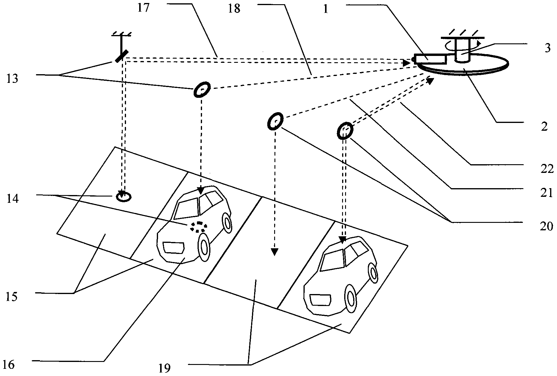 Multi-stall laser detection device