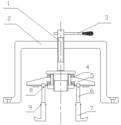 Assembly and disassembly device for electric spindle bearing