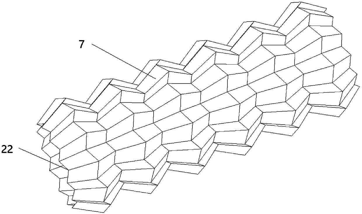 An energy-dissipative buckling-inducing brace with variable-length four-fold-type inducing units at the end