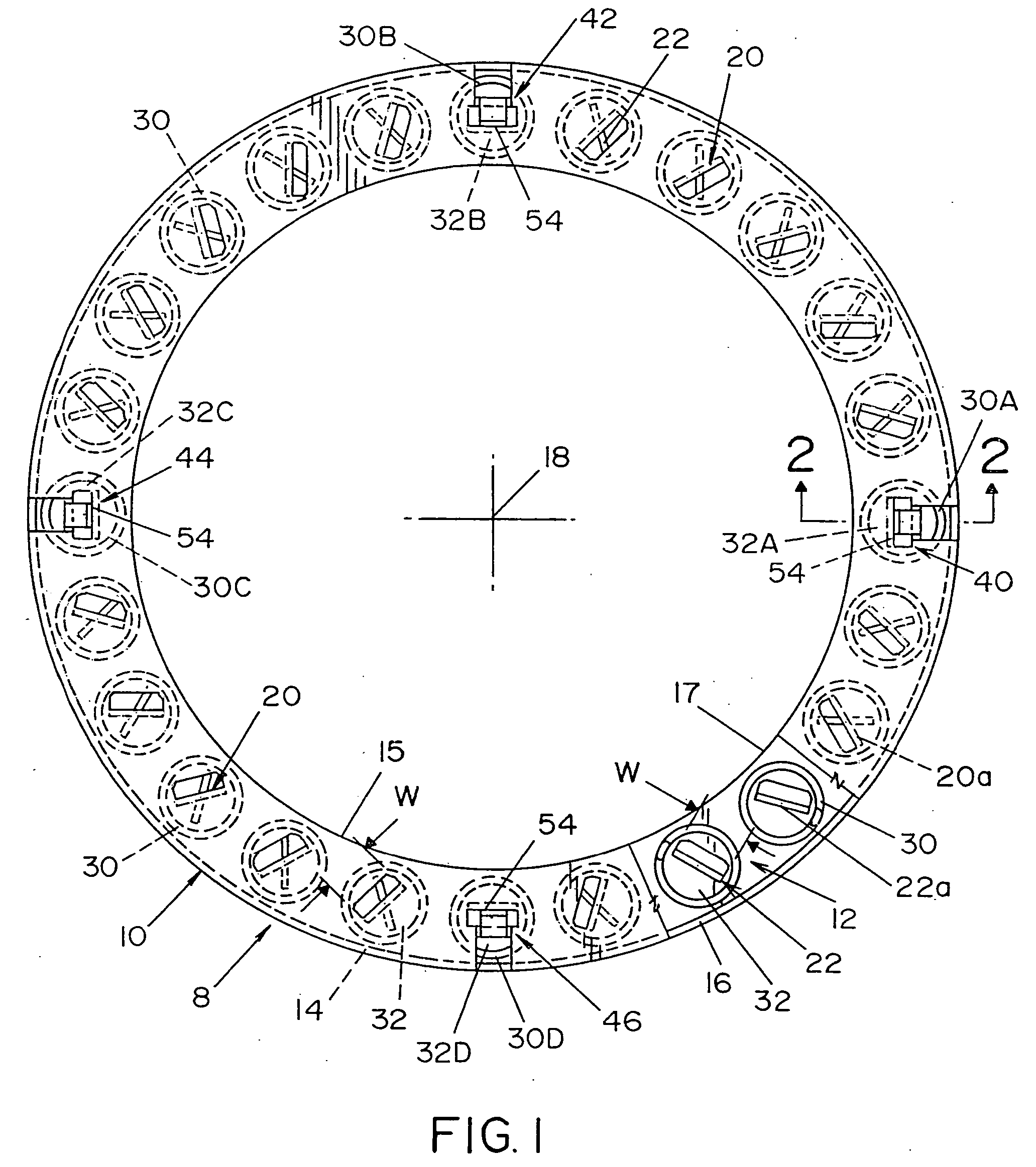 Ring shaped spring device