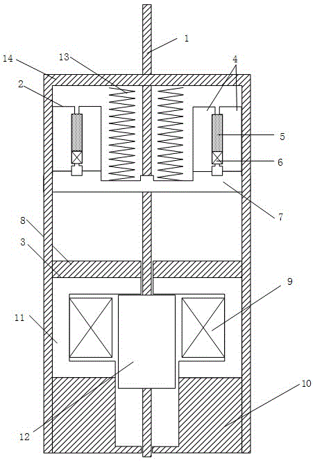Long-stroke high-voltage monostable permanent magnet operating mechanism with external disc spring