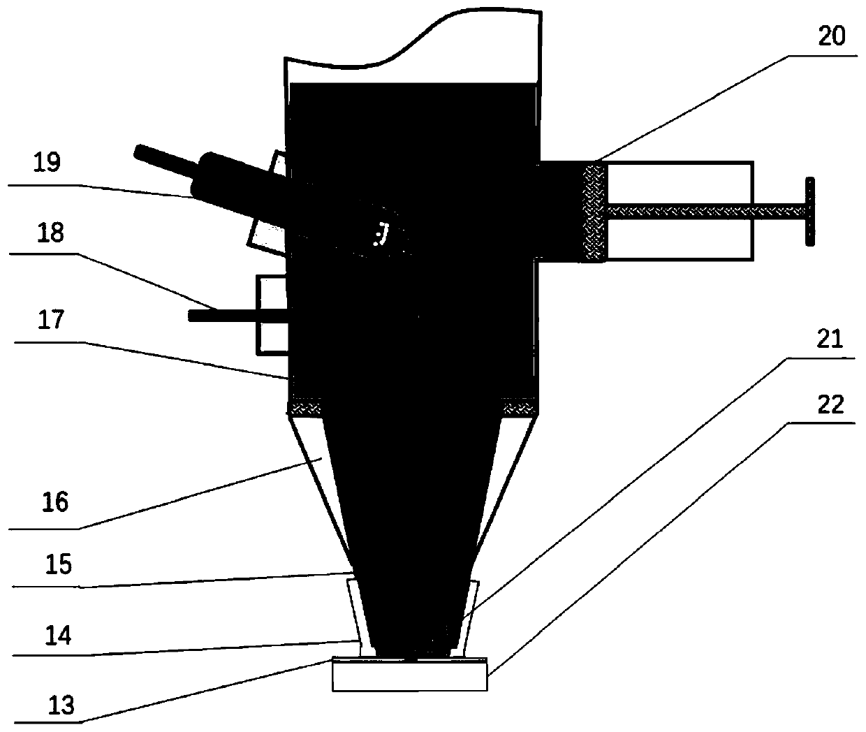 An electrochemical testing method and device based on automatic coating and micro-liquid cell