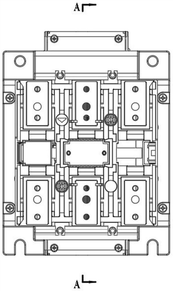 Circuit board mounting structure and contactor