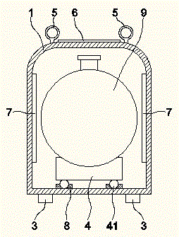 Chemical tank transporting device