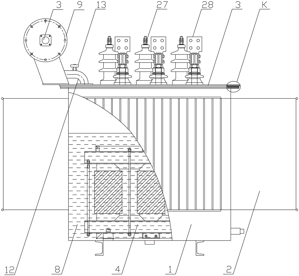 An oil-immersed high overload power transformer