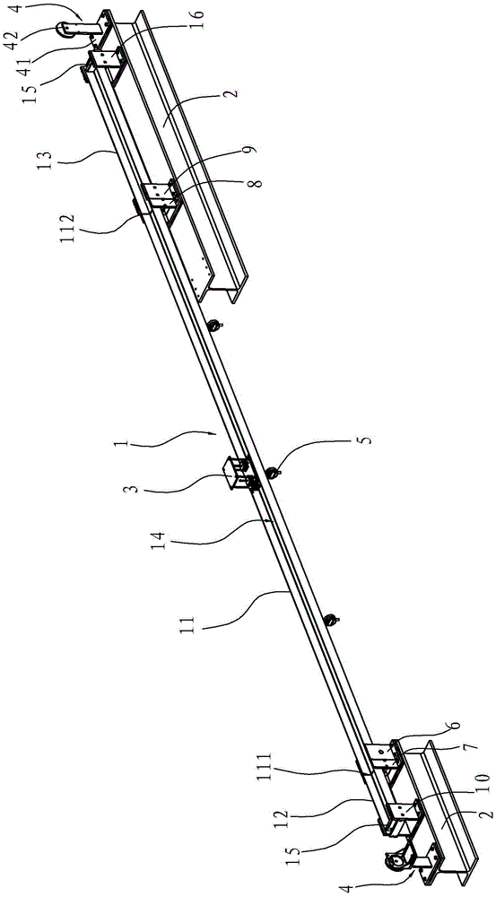 Bridge expansion joint jumping impact test device