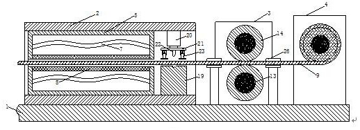 Intelligent wall cloth production device and using method thereof