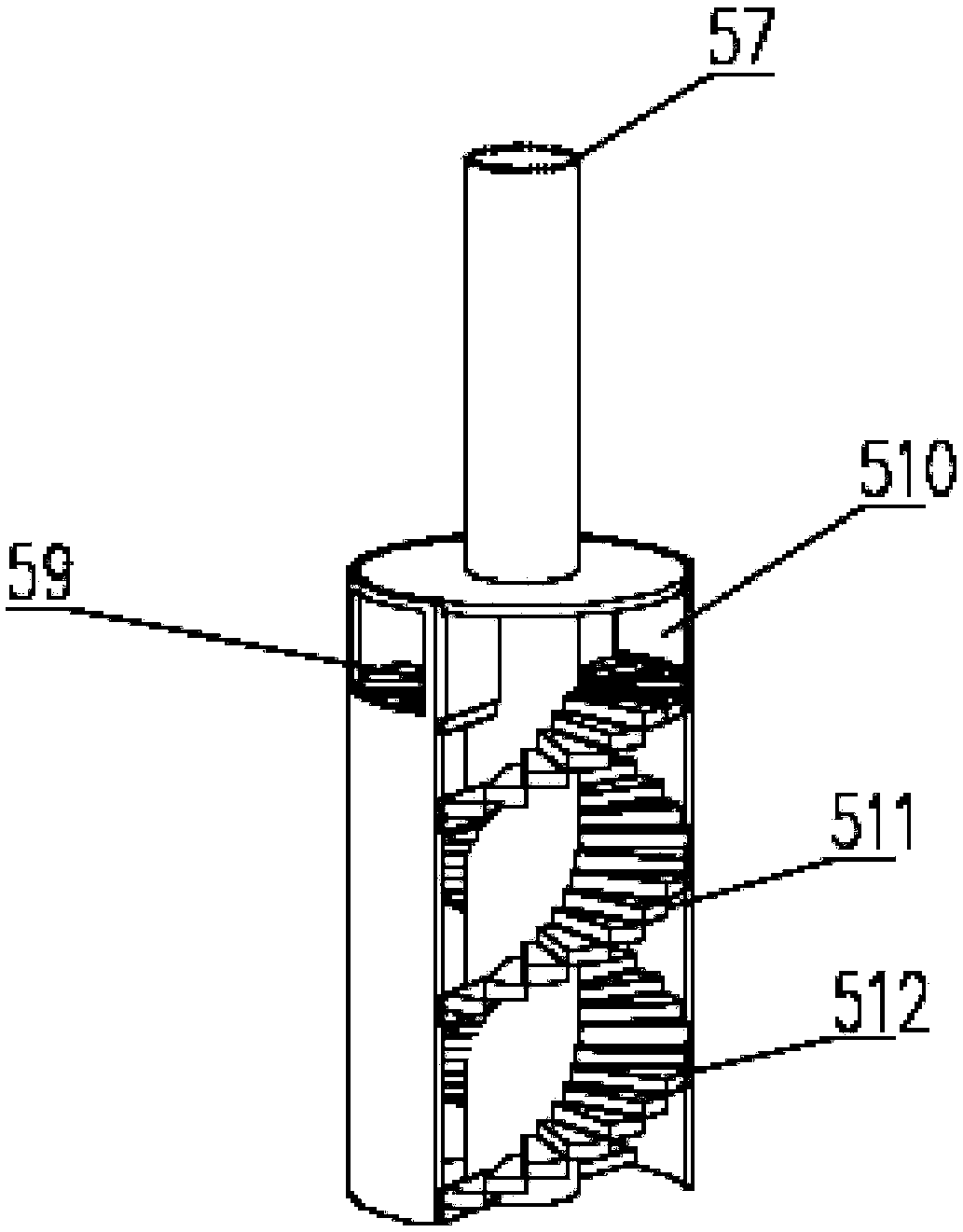 Drop energy dissipating shaft for sand setting pretreatment