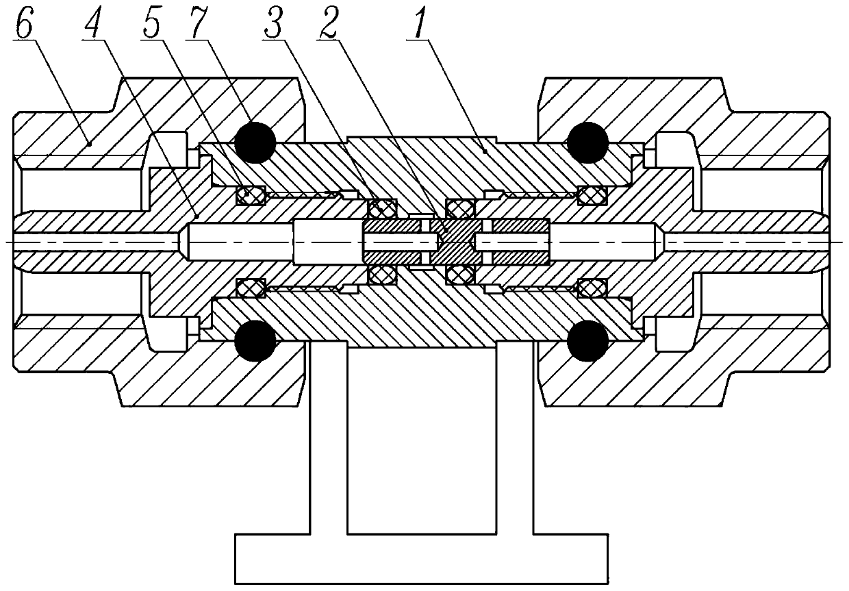 Reversing tee valve with quick connection function