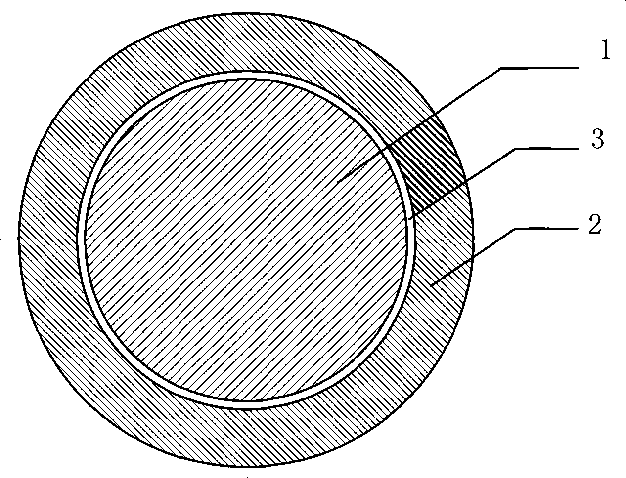 Copper coated aluminum uni-core flame-retardant flexible electric cable and manufacturing method thereof