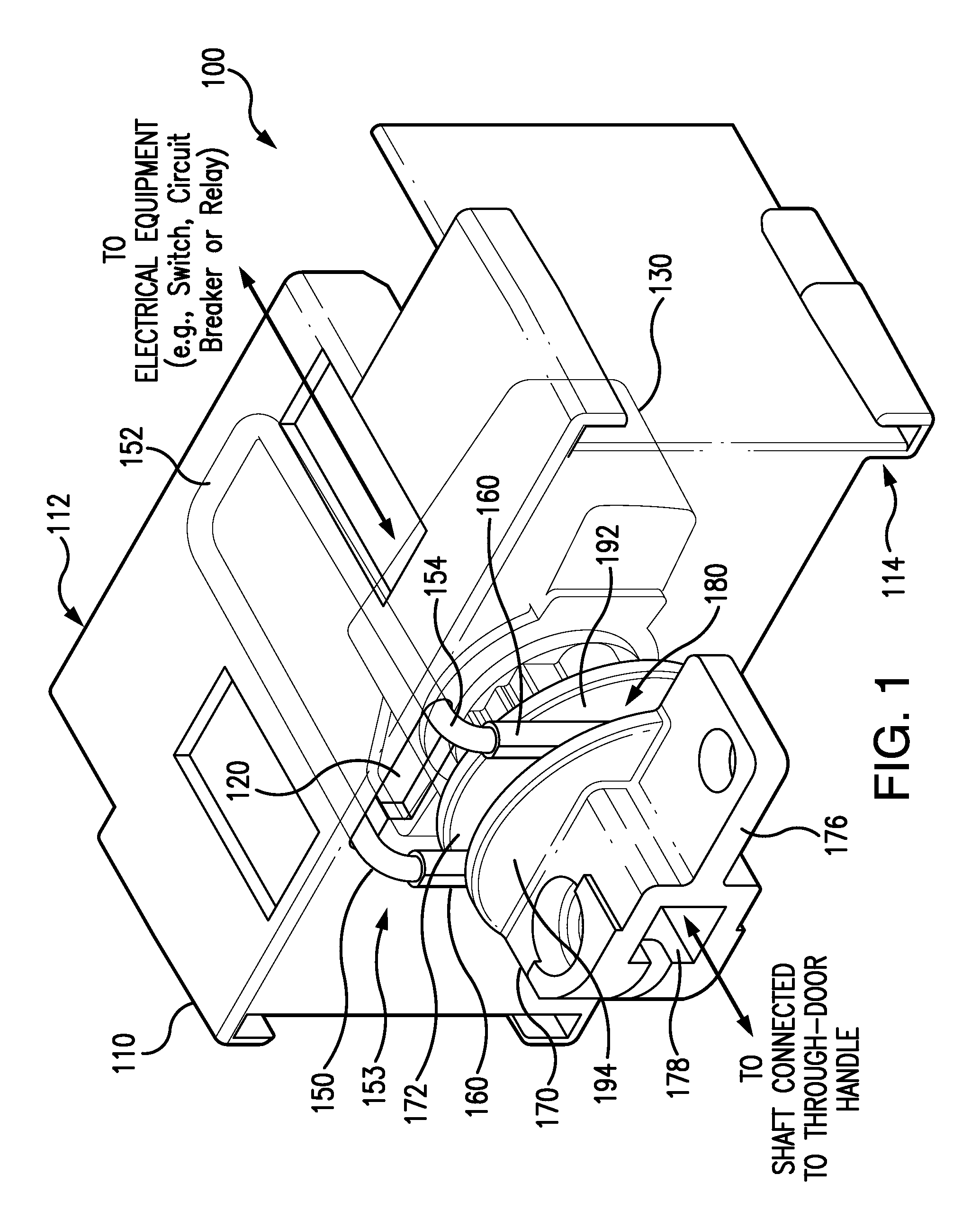 Over-center handle mechanism for increased tactile feedback on a rotary actuator