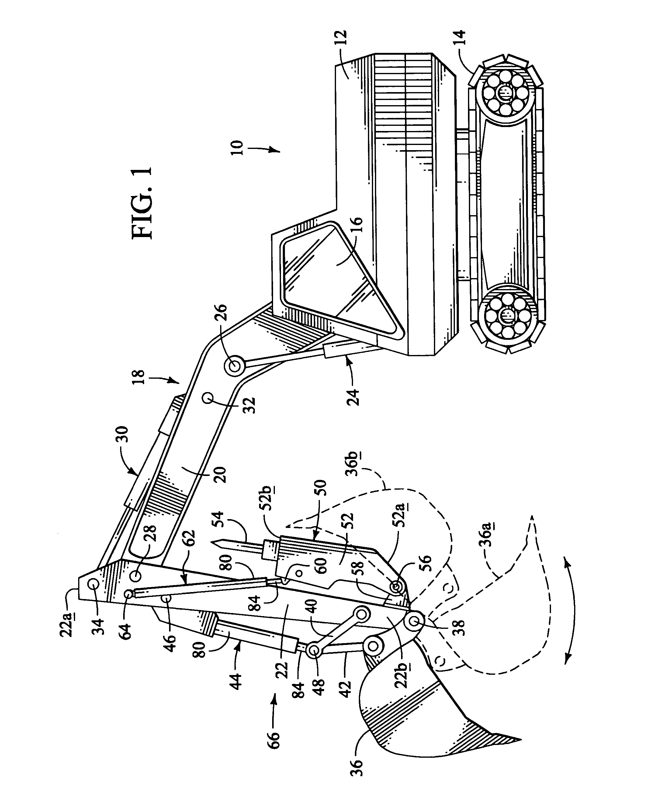 Combination bucket/breaker apparatus for excavator boom stick