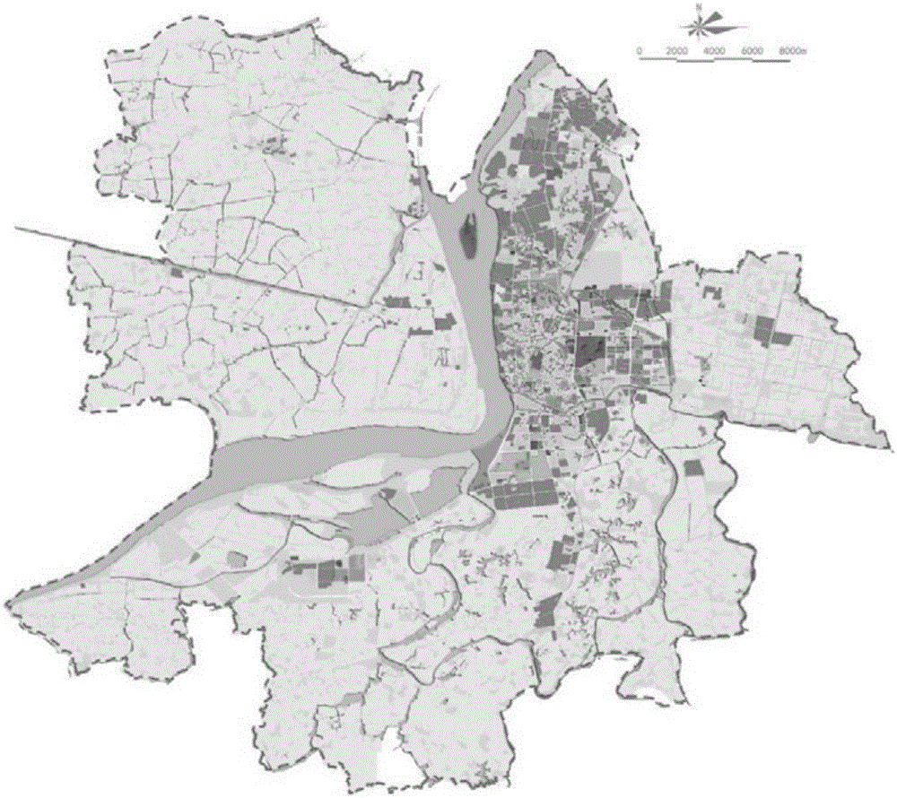 Method for generating urban space big data map on basis of POI commercial form data