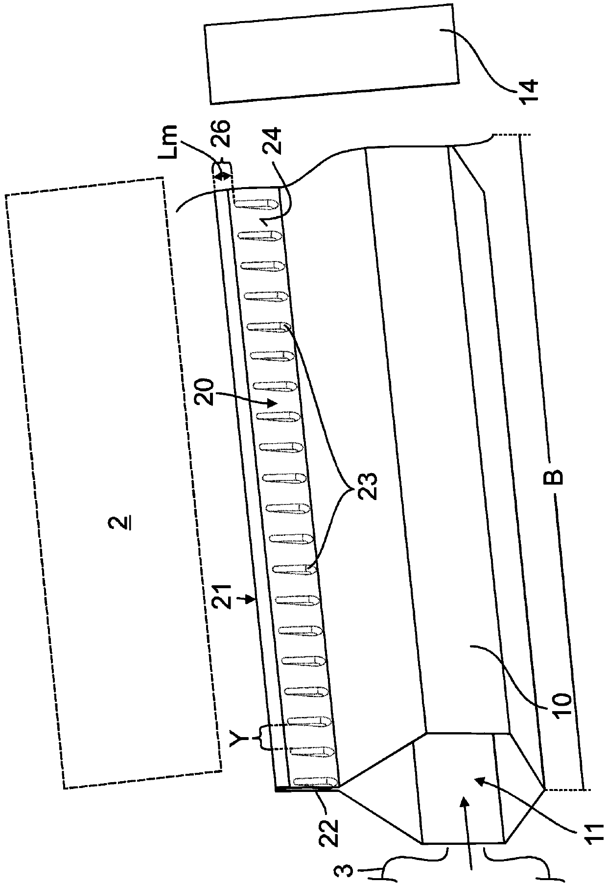Apparatus for drying printed material provided with printing ink