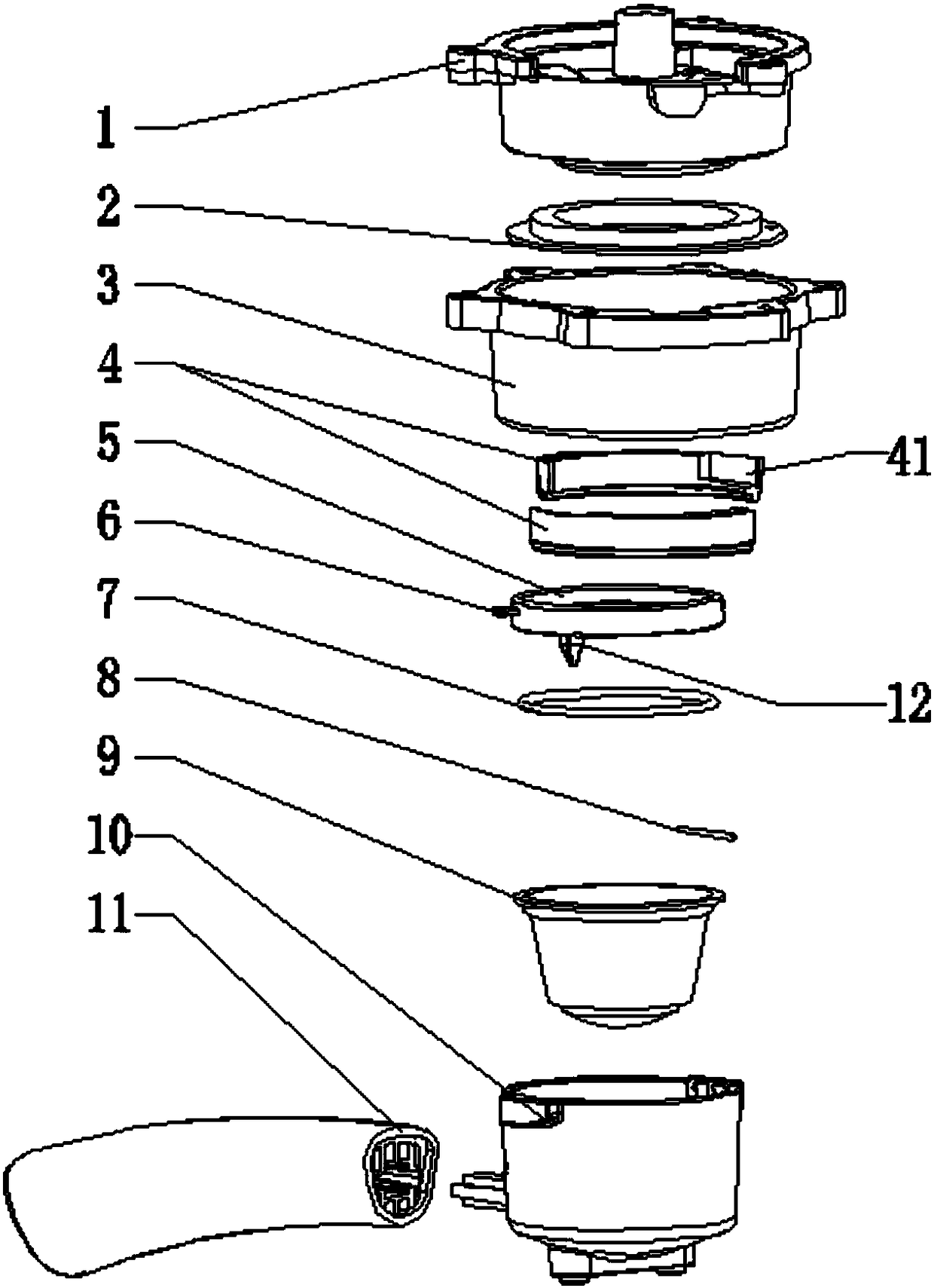Brewing mechanism of capsule-type coffee machine
