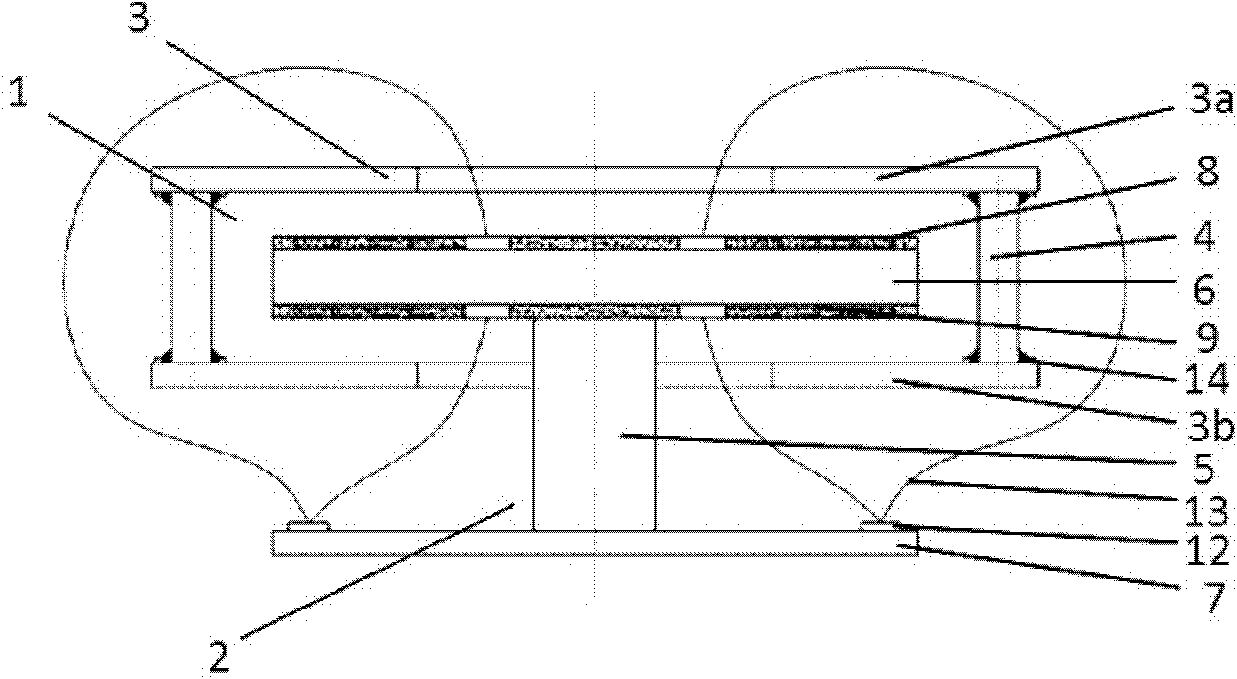 Electromagnetic suspension rotor micromotor with internally embedded stator