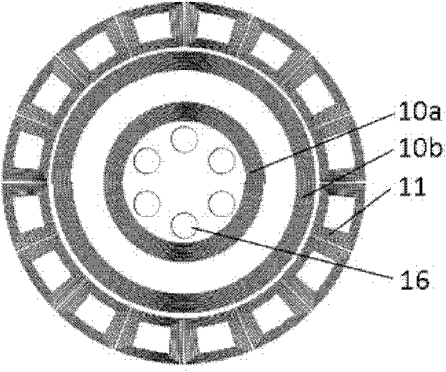 Electromagnetic suspension rotor micromotor with internally embedded stator