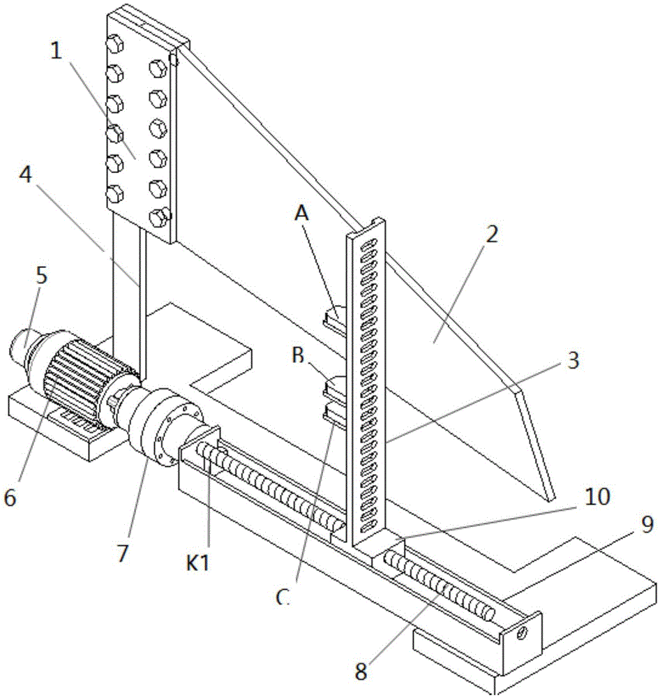 Irregular flexible structure vibration measurement system based on multiple laser displacement sensors
