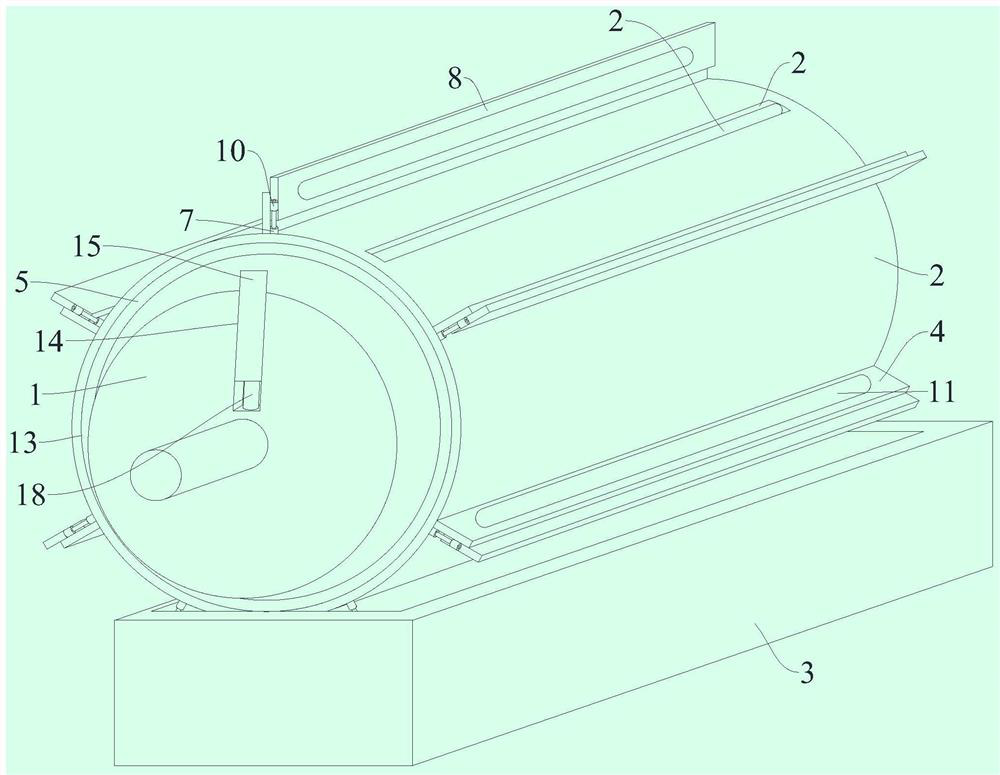 Permanent magnet motor with multidirectional linkage adjustment heat dissipation damping mechanism